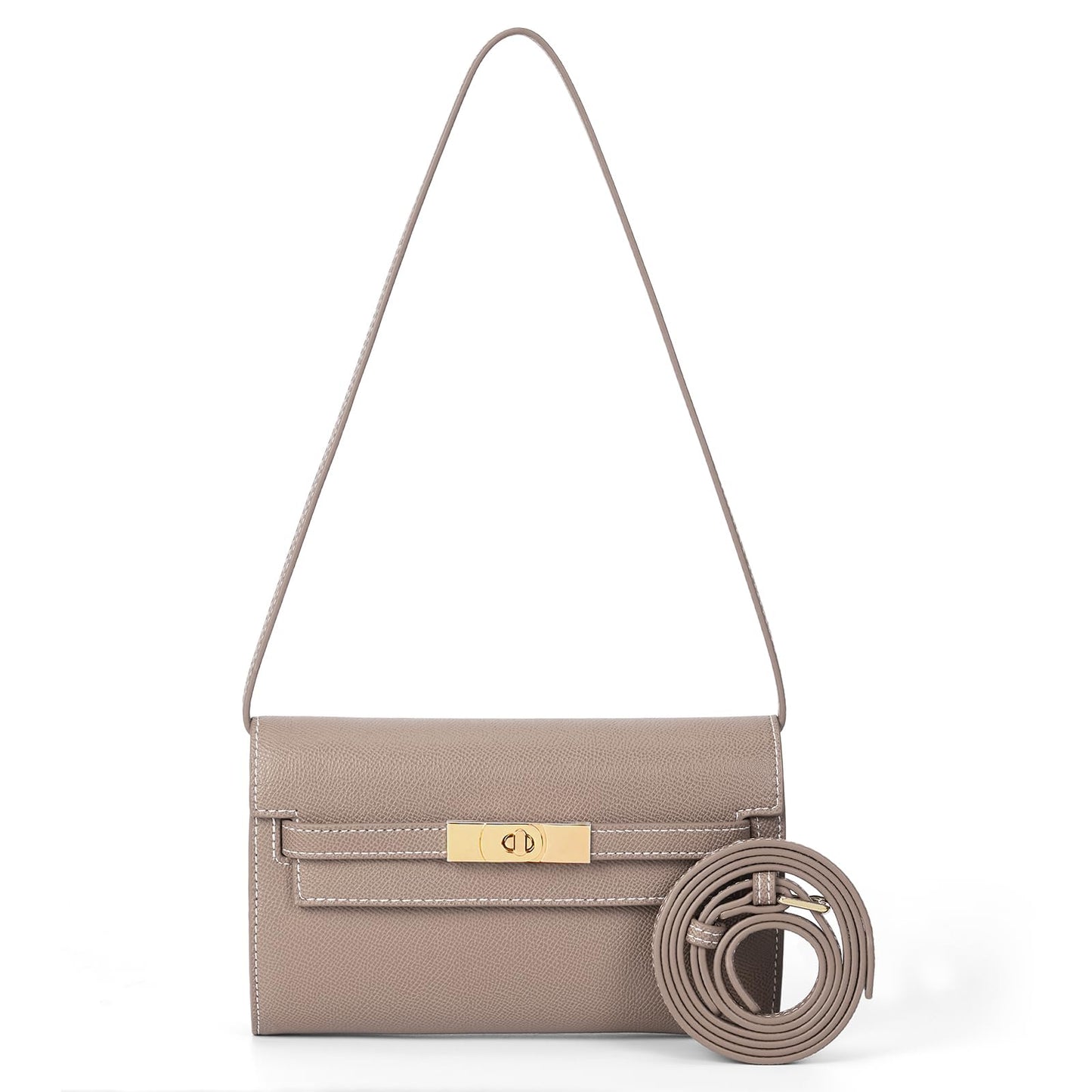 Mini Clutch Purse Vegan Leather Crossbody Bag for Women Small Shoulder Bag Designer Handbag with Strap