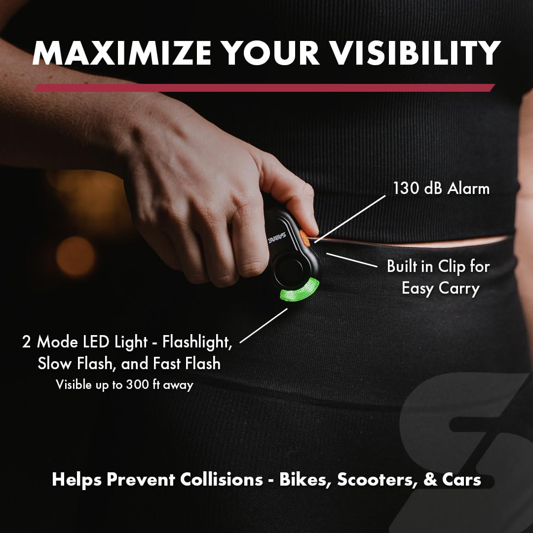 SABRE Runner Pepper Gel, Police Strength OC Spray, Adjustable 360° Reflective Hand Strap for Easy Carry & Access, 0.67 fl oz, 4X Longer Spray Time - Up to 13 Seconds, HPLC Tested, Reduced Blowback