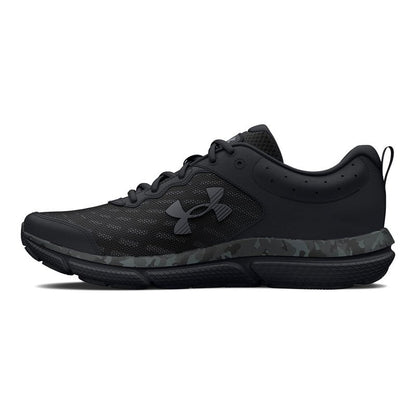 Under Armour Men's Charged Assert 10 Shoes, (001) Black/Black/Pitch Gray, 12