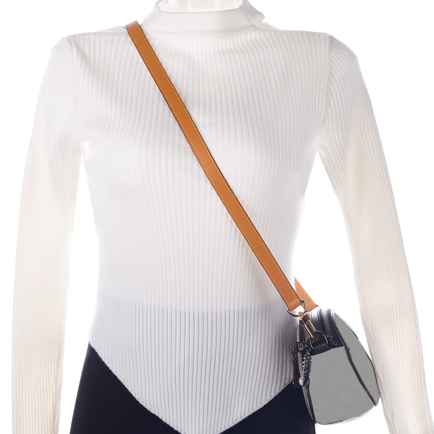 RYYXZXL Vachetta Leather Replacement Adjustable Shoulder Strap for L V Handbag Replacement Bag Strap