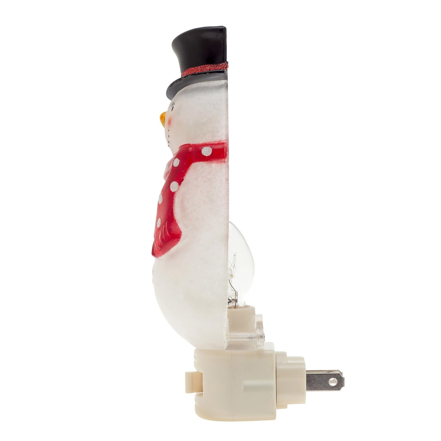 Creative Hobbies Friendly Snowman Holiday Decor Night Light - Includes 5W C7 and Rotational Socket with On/Off Switch