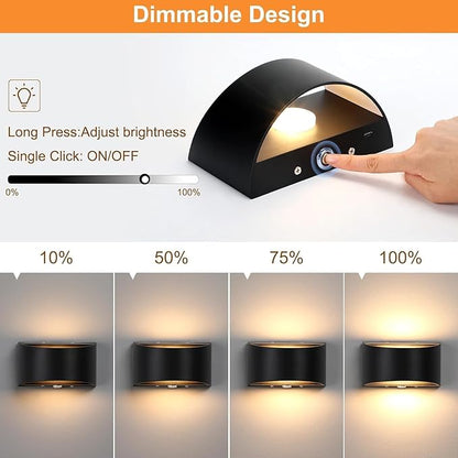 Lightess Rechargeable Wall Sconce, 13 RGB Colors Battery Operated Wall Sconces with Remote & Touch Control, Cordless Wall Lamp Black, Stick On Wall Lights for Bedroom