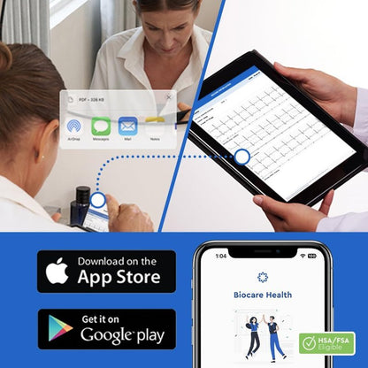 Bioheart 24/7 Continuous Heart Monitor - Smart Wearable Chest Strap with One Month Subscription