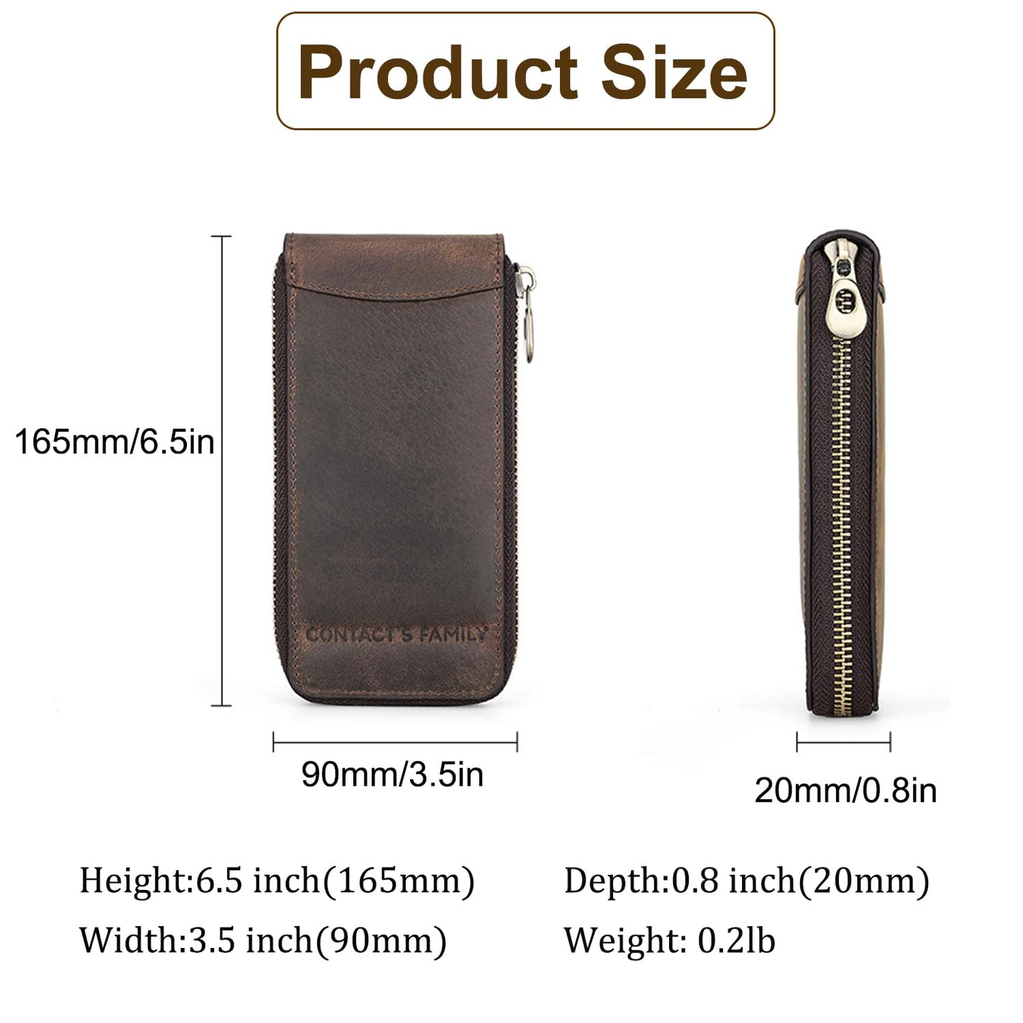 Acidea Genuine Leather Watch Travel Case, Travel Watch Case for Men, Portable Watch Travel Pouch, Watch Storage Organizer Men's Accessories