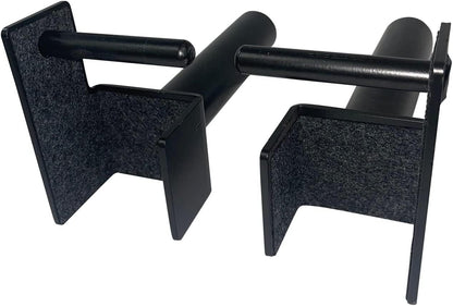 Signature Fitness Fitvids 3” x 3” Power Cage Squat Rack Accessories – Weight Plate Holders – Plate Holders, Pair – Black