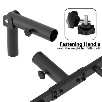 Tamisom Heavy Duty Landmine Handle Attachment Set T Bar Row Viking Press Attachment for Barbell Workouts Weightlifting Landmine Handle Fits 2-Inch Olympic Barbell Strengthen Back and Core Muscles