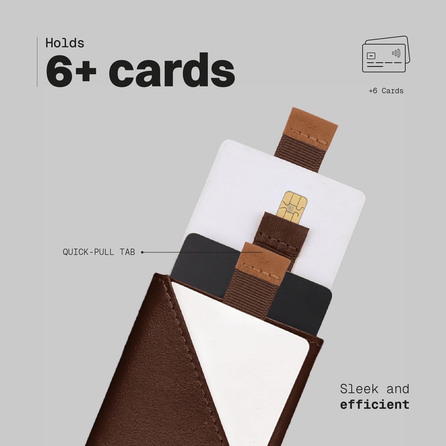 The Frenchie Co. - Speed Cardholder - Minimalist Front Pocket Wallet - Ultra-Slim Rfid-blocking - Quick-Access Card Slot for Business & Credit Cards - Full-Grain Italian Leather
