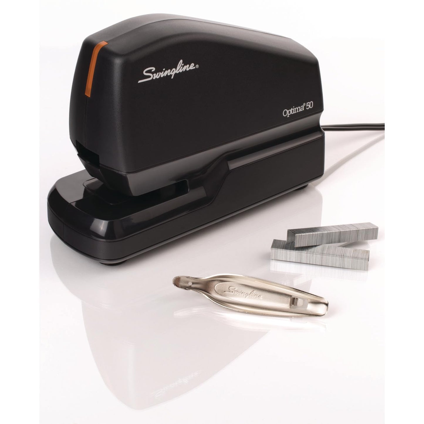 Swingline Optima 45 Electric Stapler, 45-Sheet Capacity, Silver