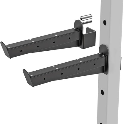 Kipika Strength Training Bundle: Weight Plate Holder & Safety Spotter Arms for Power Cages
