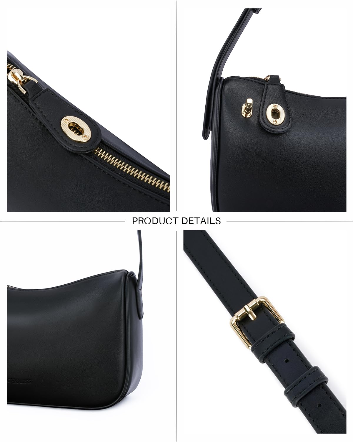 CHOLISS Shoulder Bag for Women, RFID Anti-Theft Crossbody Bags for Women, Vegan Leather Purse Handbags with Zipper Closure