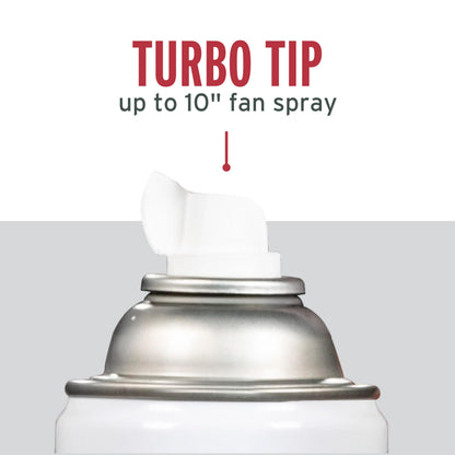 Rust-Oleum 334128-6PK Stops Rust Turbo Spray System Spray Paint, 24 oz, Gloss Black, 6 Pack