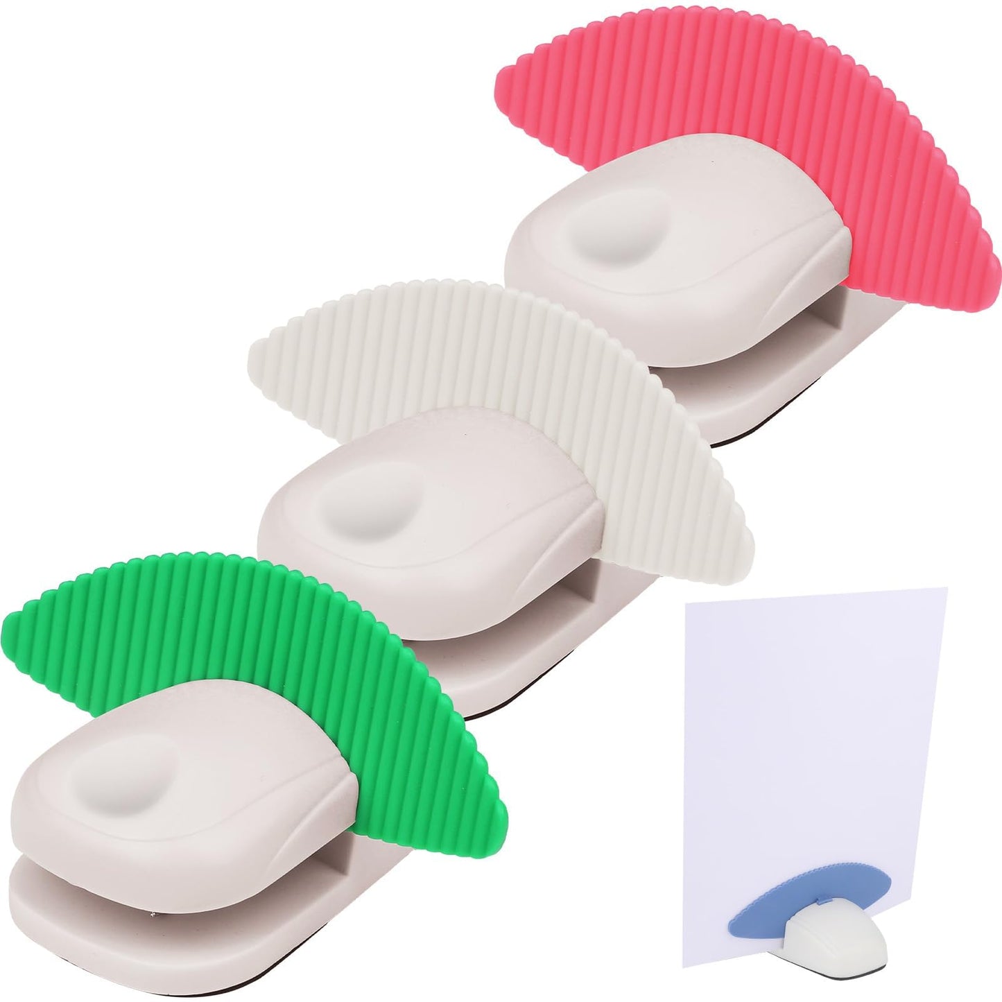 4pcs Paper Holder Stand for Typing with Mat Non-Slip Document Holder Desktop Folder Portable Clipboard Stand Copy Stand Clamp for A4 Paper Office Typing Reading Office Supplies Monitor for Desk