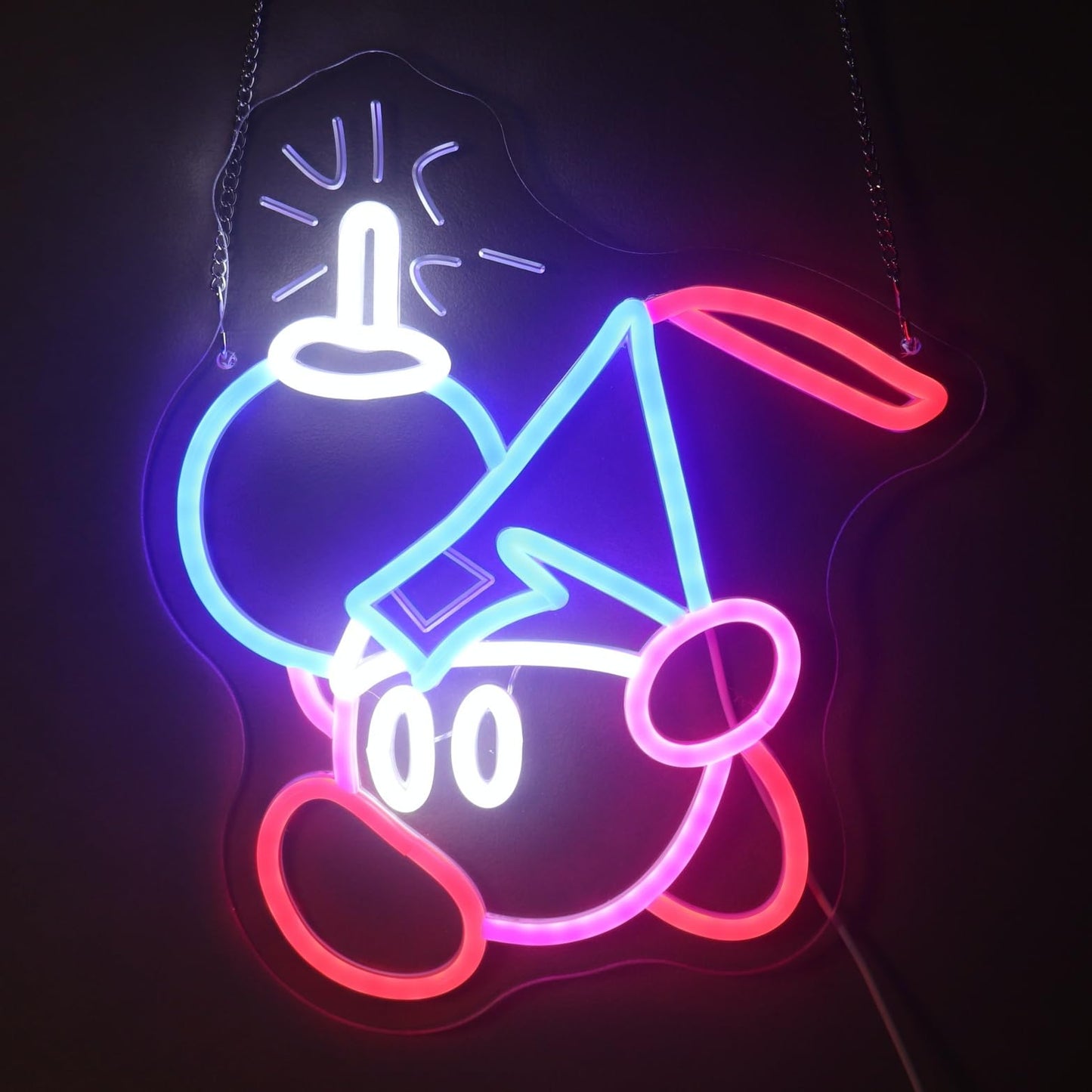 Gaming Neon Sign for Kids Bedroom Game Room, LED Anime Neon Sign Wall Art for Gaming Setup, Man Cave, Dorm or Bedroom Decor, Dimmable USB, Gift for Gamers Teens, Boys, Kids(bombboy)