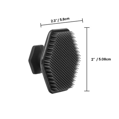 TOOLETRIES Men's Face Scrubber - Premium Silicone Facial Cleansing Brush, Gentle Exfoliator Pad & Soft-Touch Massager - Removes Dead & Dry Skin - Long Lasting Shower Accessories - Sand