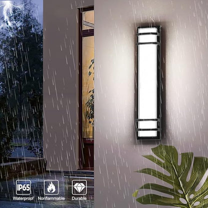 Sytmhoe Outdoor Wall Lights,23.6in 36W LED Modern Porch & Patio Wall Light Fixture, Black Aluminum Exterior Sconce Wall Mounted Lights Suitable for Garage Living Room Courtyard House(6000K)
