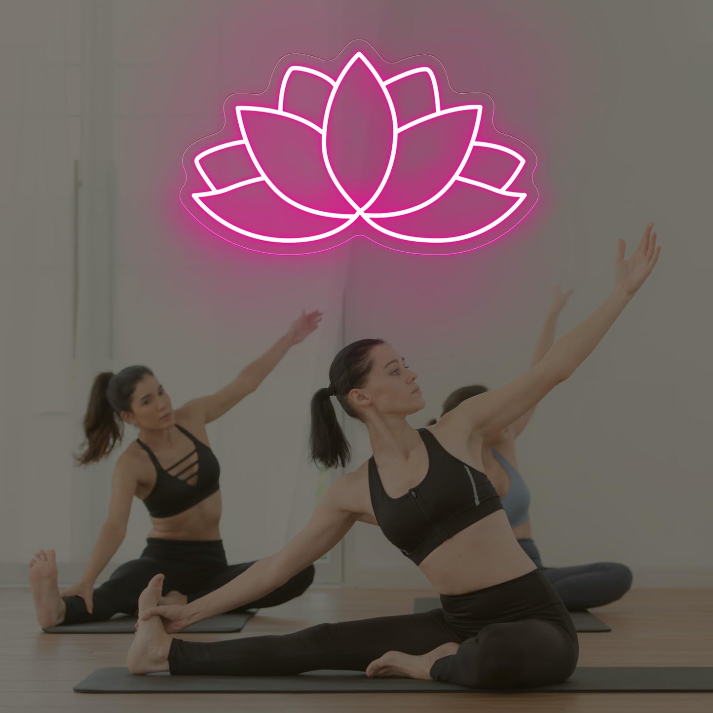 Lotus neon sign, Lotus led sign, Yoga Led Sign, Meditation Led Light, Exercise Room Wall Decor, Buddha Lotus, Pilates Studio Art Meditation Room Wall Art Yoga Lover Gift, Psychic Chakras Healing Exercise