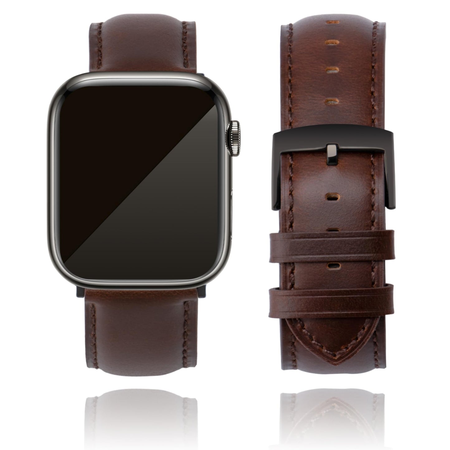 CORROPELLE Leather Watch Bands Compatible with Apple Watch 42mm 41mm 40mm 38mm for Men Women, Top Grain Genuine Leather Straps Replacement Band for iWatch Series 11 10 9 8 7 6 5 4 3 2 1 SE3 SE2 SE