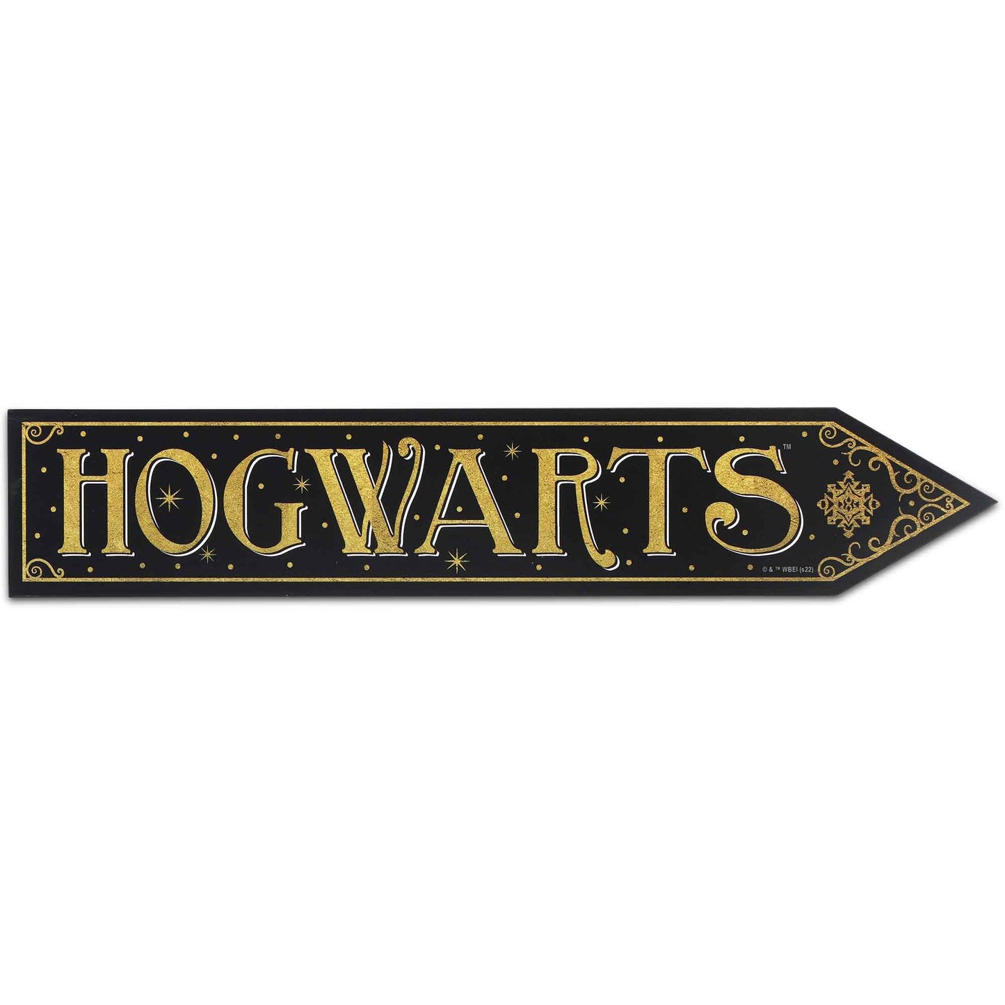 Harry Potter Hogwarts Arrow Wood Wall Decor - Fun Hogwarts Sign for Kids' Bedroom, Playroom or Movie Room