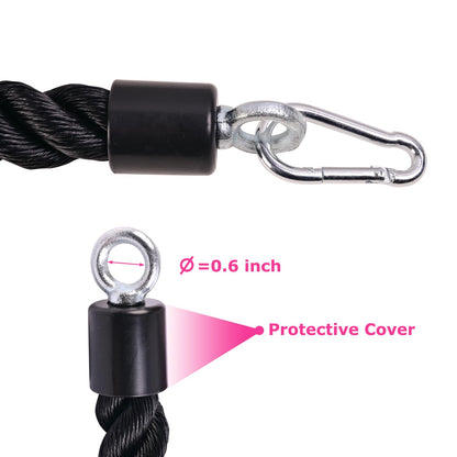 Heavy Duty Tricep Rope Compatible with Pulldown Bowflex Cable Machine, Easy to Grip & Non Slip Cable Attachment Ideal for Home Gym Pull Down System