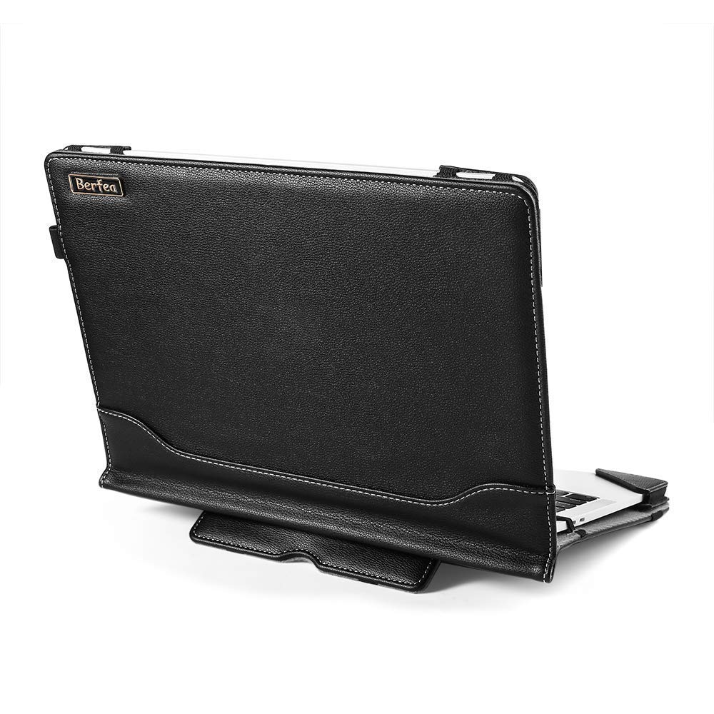 Berfea Laptop Case Cover Compatible with Dell Latitude 5502 5510 5520 5530 5511 5521 3511 Business Laptop 15.6 inch Notebook Sleeve PU Leather Stand Hard Protective Skin