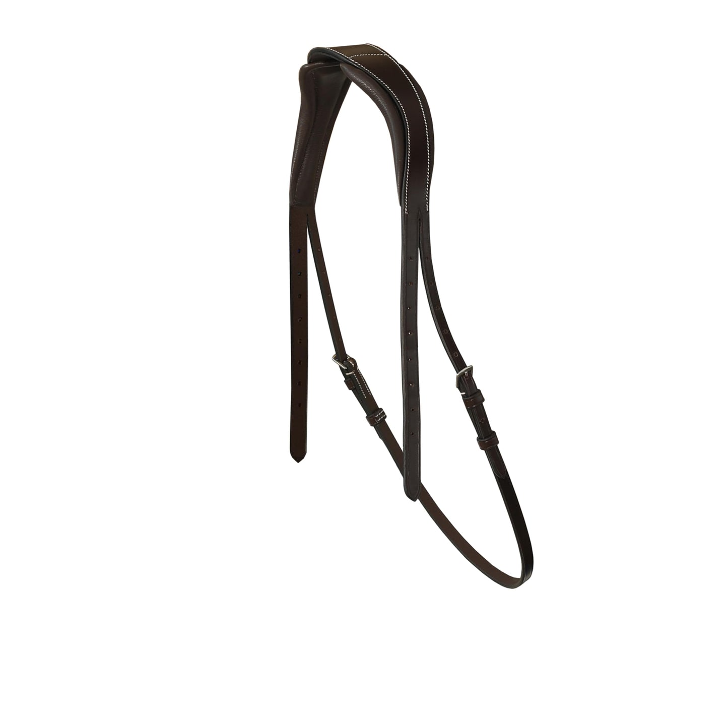 Exion ‘Astra’ Sidepull Bitless Bridle for Horses – Fancy Stitched Padded Leather with Anti-Pressure Crown, Rubber Reins, Stainless Hardware – Black, Brown, Oak | Cob, Full, Oversize, Pony