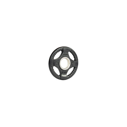 Body-Solid Rubber (ORT2.5) Coated Olympic Weight Plate with Anti-Slip Grip - Perfect for Strength Training, Home Gym, and Barbell Workouts, 2.5lb