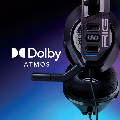 RIG 300 PRO HC Universal Gaming Headset - Xbox Series X, Xbox Series S, Xbox One, PS5, PS4, PlayStation, Nintendo Switch, Laptop, 3.5mm – Flip-to-Stow Mic, 40mm Speakers – Dolby Atmos – Cosmic Purple