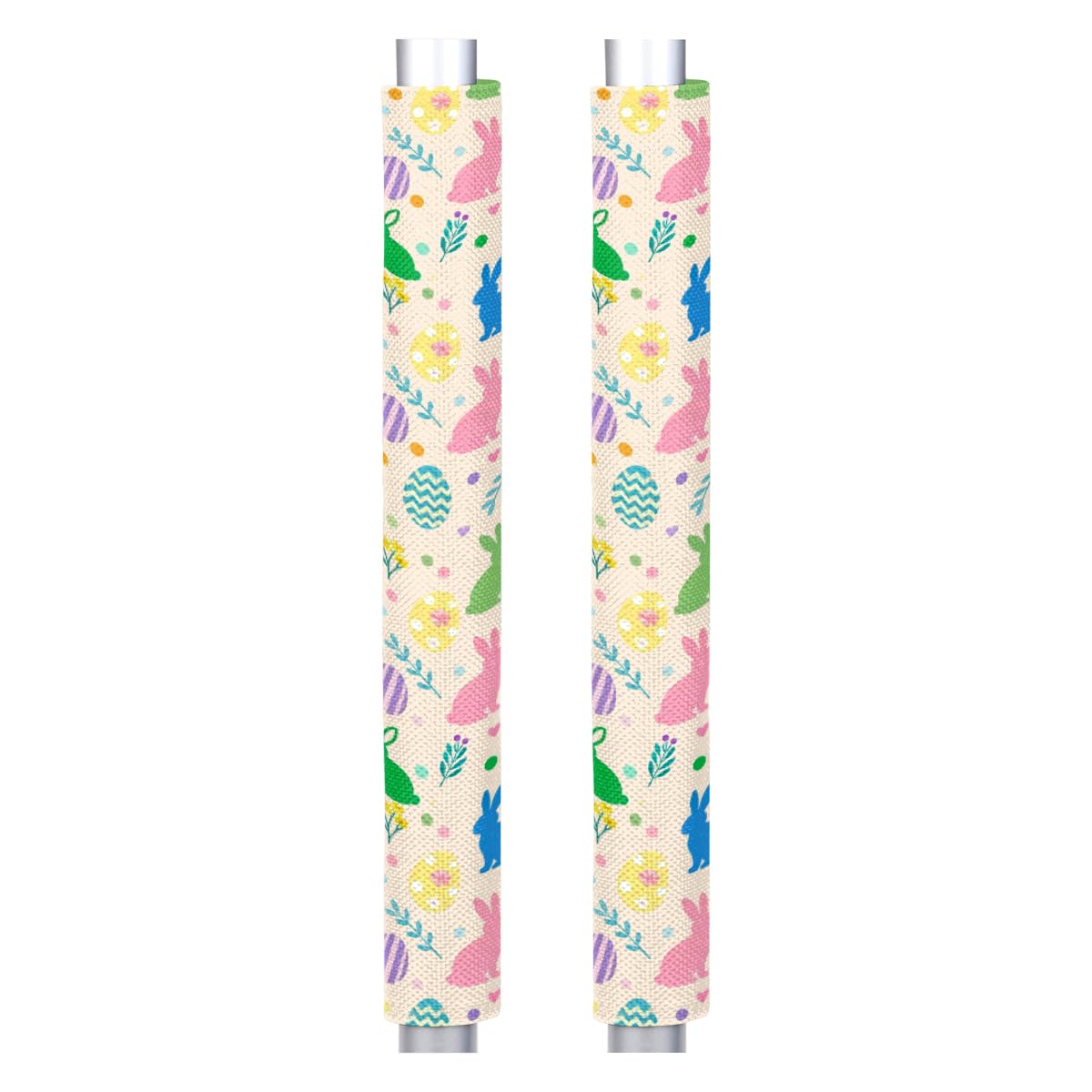 Pardick Easter Refrigerator Door Handle Covers Set of 2, Eggs Bunny Fridge Handle Cover Washable Fridge Dishwasher Door Spring Decor Protector Handle Cover, Keep Your Kitchen Appliance Clean