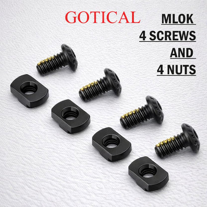 Gotical 11 Slots Rail Section for M Lok Handguard Eleven Slots Rail Picatinny Rail (2 Piece)