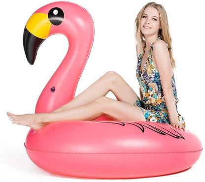 Jasonwell Giant Inflatable Flamingo Pool Floats Party Float Tube with Fast Valves Summer Beach Swimming Pool Lounge Raft Decorations Toys for Adults & Kids