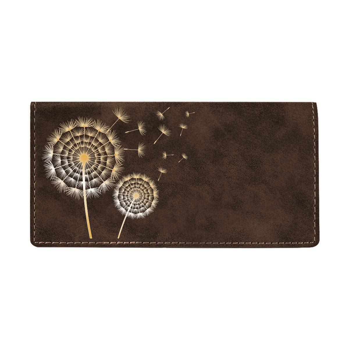 CAROUSELCHECKS Make A Wish Laser Engraved Leatherette Checkbook Cover
