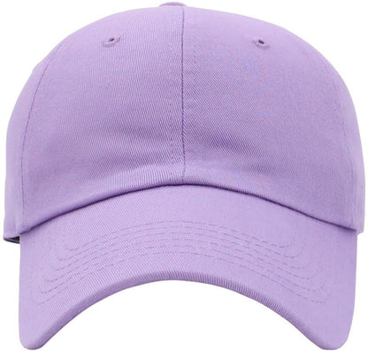 KBETHOS® Classic Cotton Adjustable Low Crown Cotton Baseball Cap, Lavender