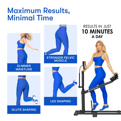 The DB Method Squat Machine, Glute-Focused Deep Squat Machine for Women, Low-Impact Workout Equipment for Home Gym, Total-Body Fitness Trainer, Compact & Foldable, Easy Setup, 275 lb Capacity