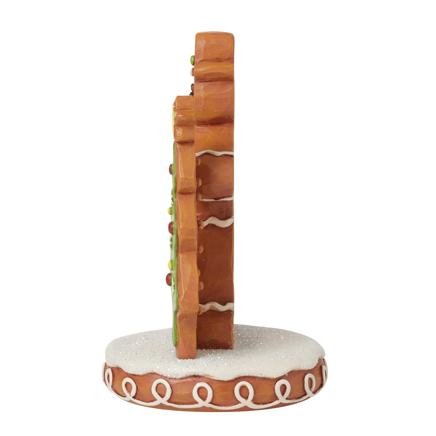 Enesco Jim Shore Heartwood Creek Gingerbread Christmas Gent with Tree Figurine- Stone Resin Hand Painted Crafted Collectible Mini Figurines Christmas Home Decor Statue, 4.62 Inch