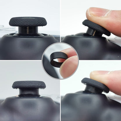 ZHI-NYLLDJS FPS Thumb Grips for PS5,for PS4 Thumb Grip Caps,Controller Assist/Precision Rings for PS5/4,Case,(FPS Thumb Grips,Stick Caps,Precision Rings) Black Set(22pcs)