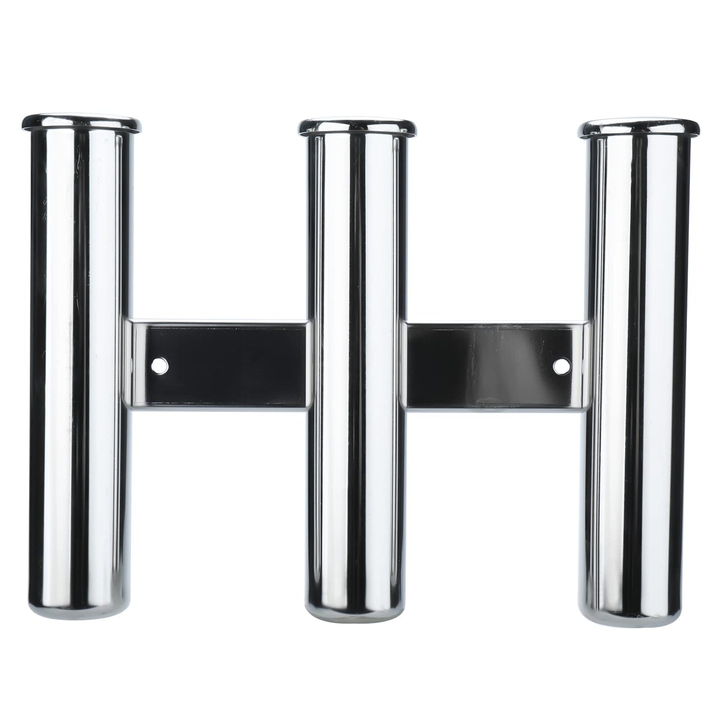 NovelBee 3 Tube Boat Fishing Rod Holder,316 Stainless Steel Fishing Rod Rack for Marine Boat Yacht