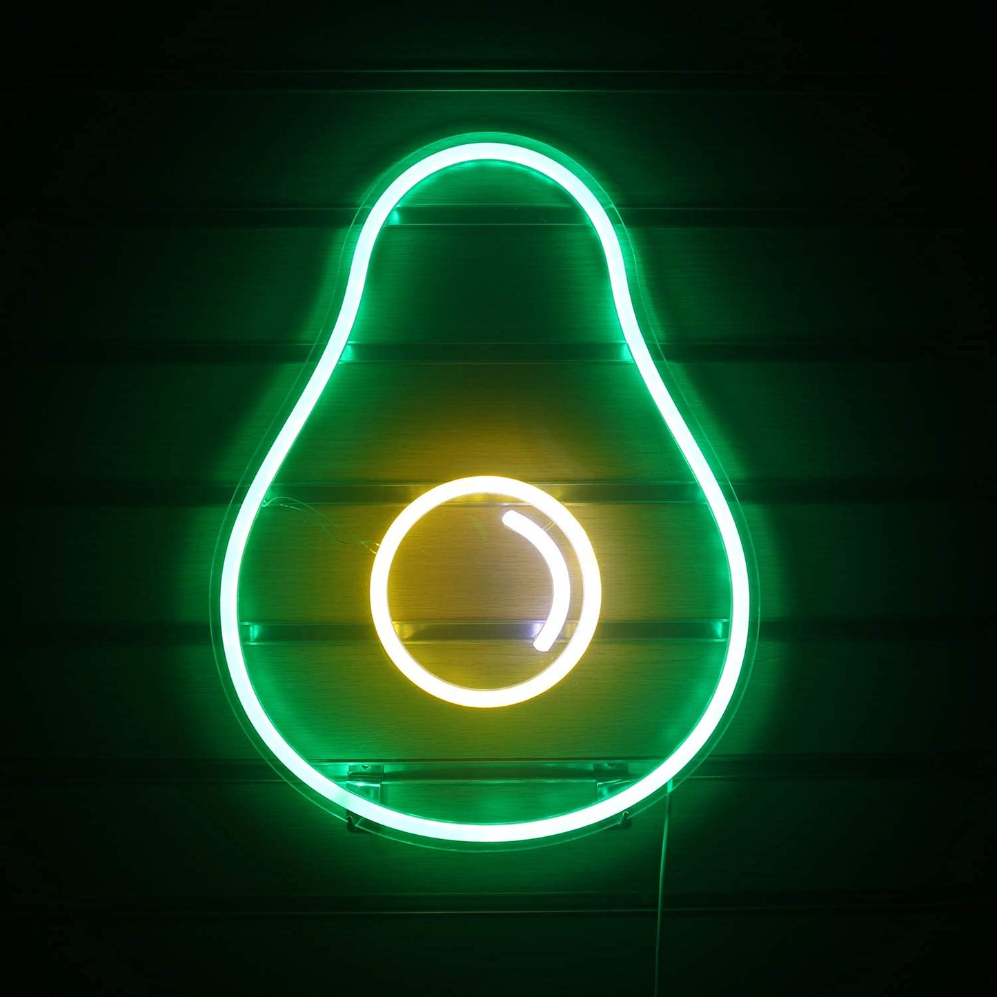 Avocado Neon Sign Green Fruit Led Light with USB Powered Switch Cute Avocado Light Up Signs for Bedroom Wall Decor Fruit Shop Store Christmas Birthday Party