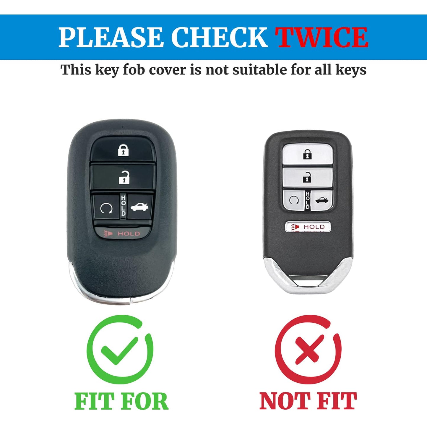 Cxopxoy Soft TPU for Honda Key Fob Cover with Keychain, Leather Texture Key Case Shell Full Protection for Accord Civic HR-V CR-V Pilot Touring Accessories, 2021-2026,White