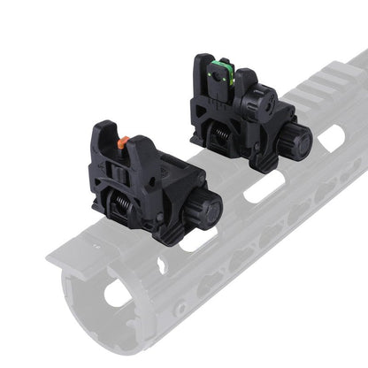 Fiber Optic Sights,Flip Up Front and Rear Backup Sights