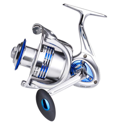 Diwa Spinning Fishing Reels for Saltwater Freshwater 3000 4000 5000 6000 7000 Spools Ultra Smooth Ultralight Powerful Trout Bass Carp Gear Stainless Ball Bearings Metal Body Ice Fishing Reels