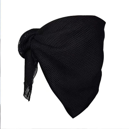 LOOGU Tactical Camo Scarf Military Sniper Veil Camouflage Netting for Hunting Photography Airsoft Desert Woodland Tear-Resistant Polyester Ghillie Accessory (Black)