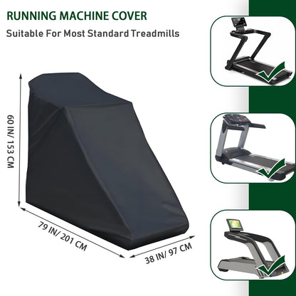Treadmill Cover, Running Machine Cover, Oxford Cloth Waterproof Dustproof Exercise Equipment Protect with Drawstring and Storage Bag For Outdoor Indoor Gym Treadmill