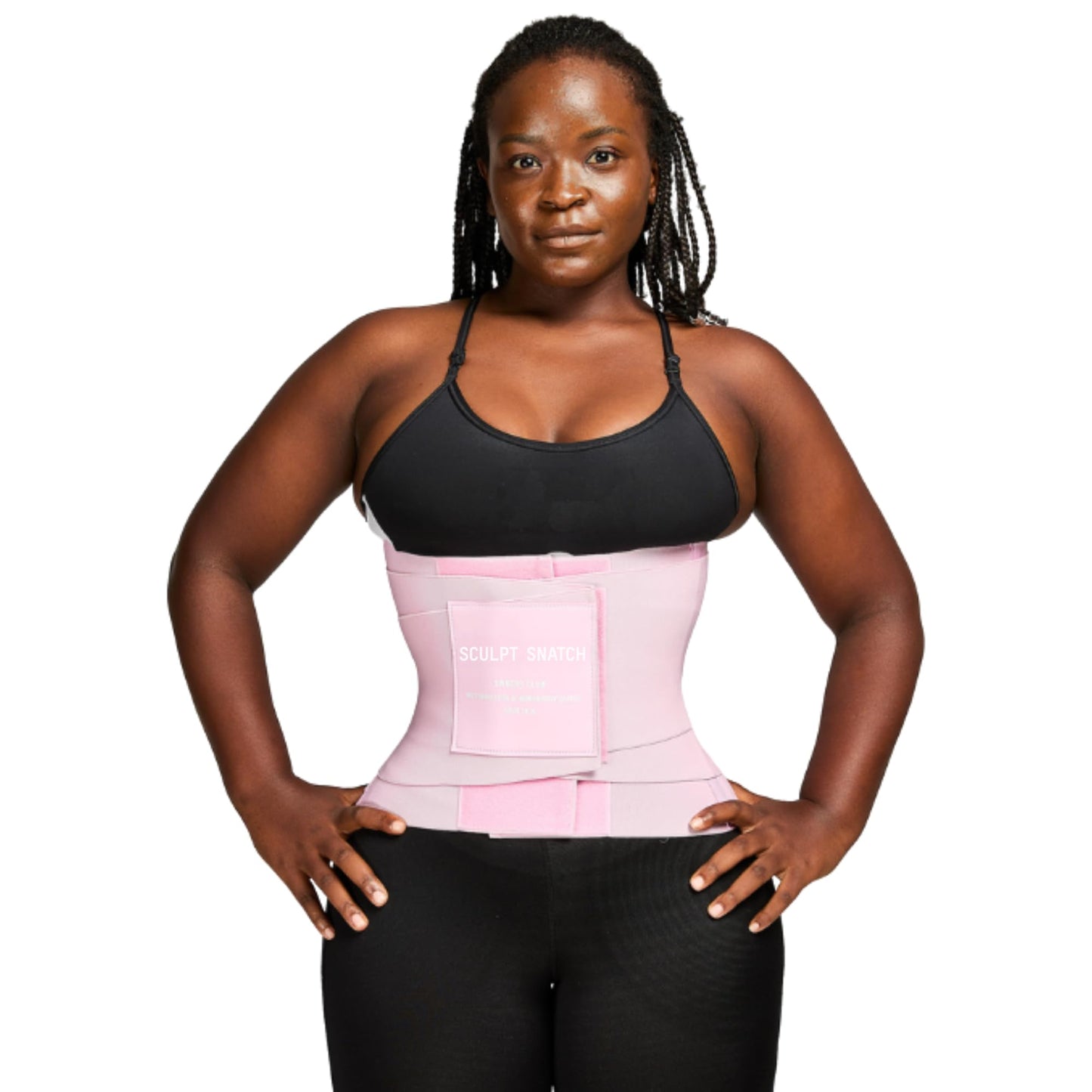 Sculpt Snatch Hourglass Waist Trainer for Women–Adjustable Sweat Band for Stomach, Tummy Control&Workout Waist Trimmer(PINK,4XL)