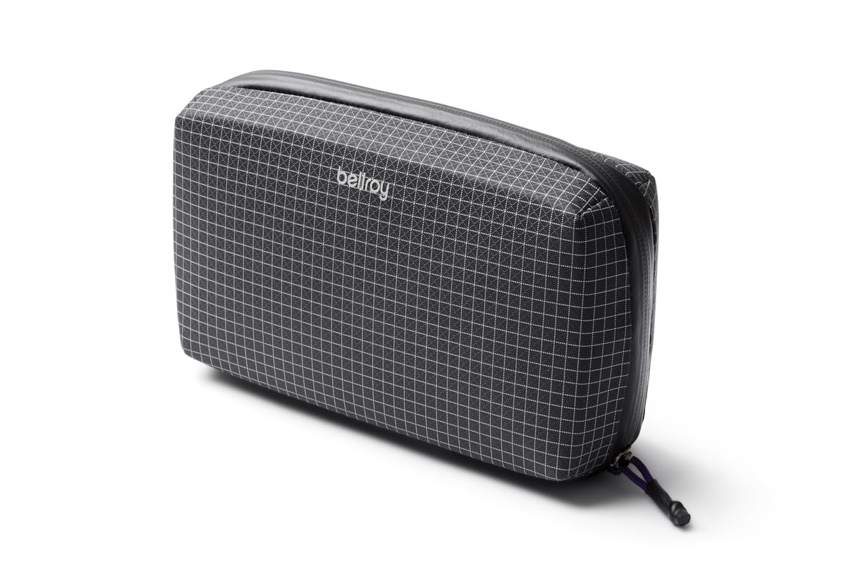 Bellroy Tech Kit, tech Accessories Zip Pouch (Power Bank, Phone Charger, Cables, Earbuds) - ArcadeGray