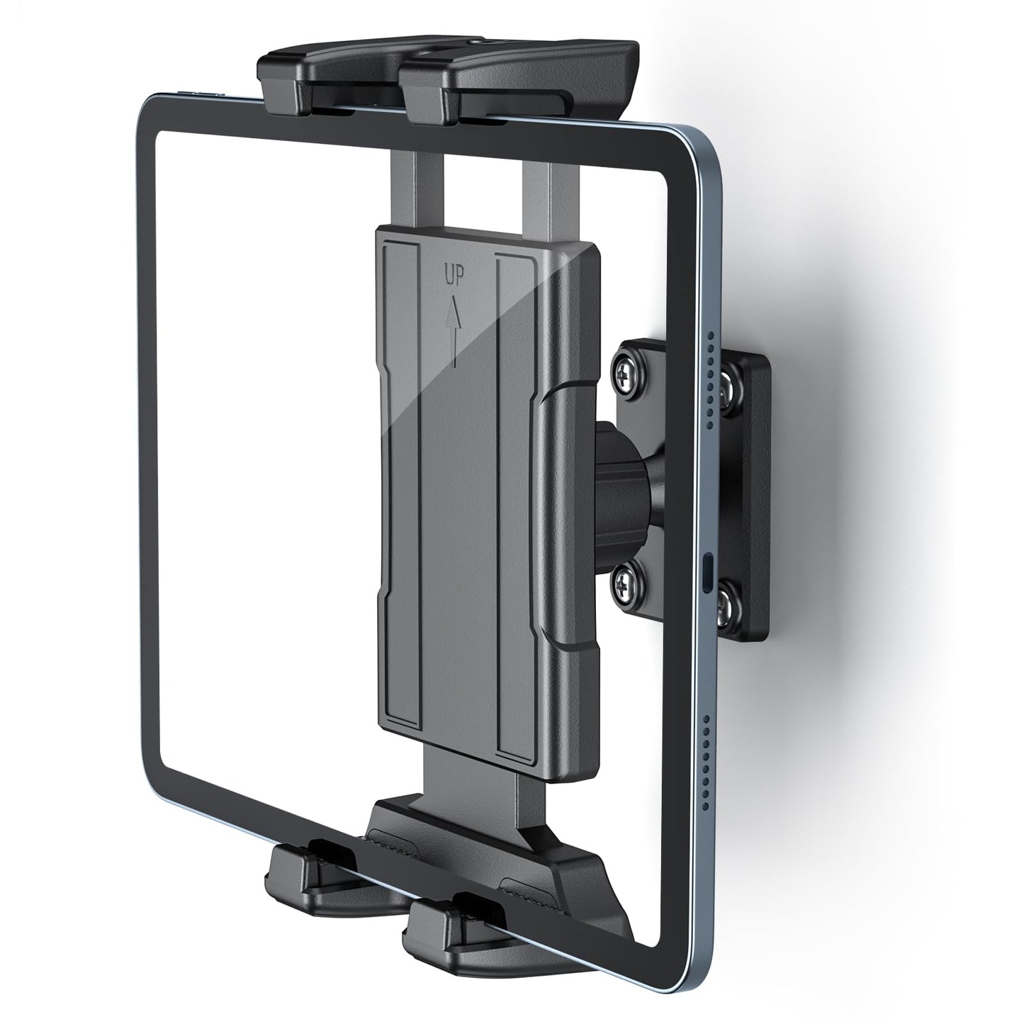 OHLPRO Universal Tablet Wall Mount Holder for 4.7-13 inch Tablet Smartphone eReader, 360° Adjustment Compatible with iPad, iPhone, Kindle Fire HD, Galaxy Tab, Switch, Drilled Screw Mounting