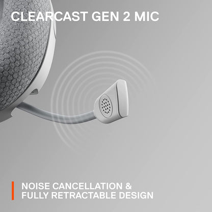 SteelSeries Arctis Nova 1P PS5 Headphones - Gaming Headset - 360° Space Sound - Memory Foam Ear Pads - Noise Cancelling Microphone - Also for PC, PS4, Switch, Xbox - White