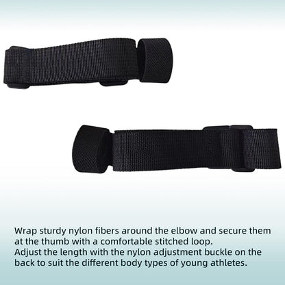 1 Pair Youth Adjustable Arm Swing Trainer Corrects Arm Position for Track and Field Agility & Speed Training Arm Swing Corrector Arm Posture Fixer -Unisex Youth Athletes Training Equipment(Black)