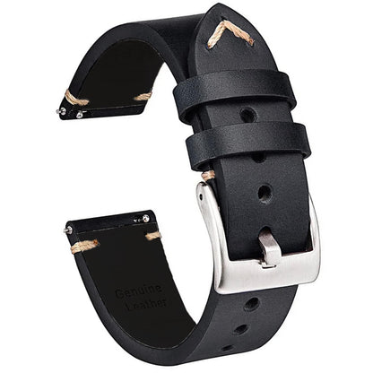 Niziruoup Leather Watch Band Quick Release for Men Women Vintage Crazy Horse Genuine Leather Watch Strap Bracelet Smartwatch Replacement Band 19 mm 20 mm 21 mm 22 mm