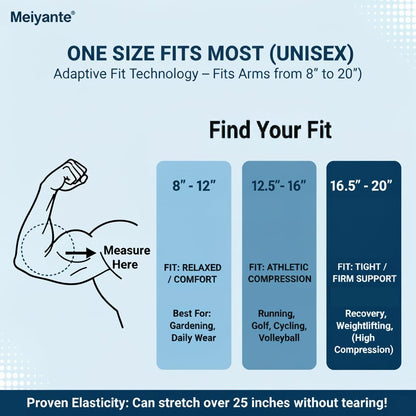 Meiyante Arm Sleeves with Thumb Holes for Men & Women, Cooling UPF 50+ UV Sun Protection Sleeves with Palm Coverage, Breathable Compression Sleeves for Golf, Driving, Running, Gardening & Tattoo Cover
