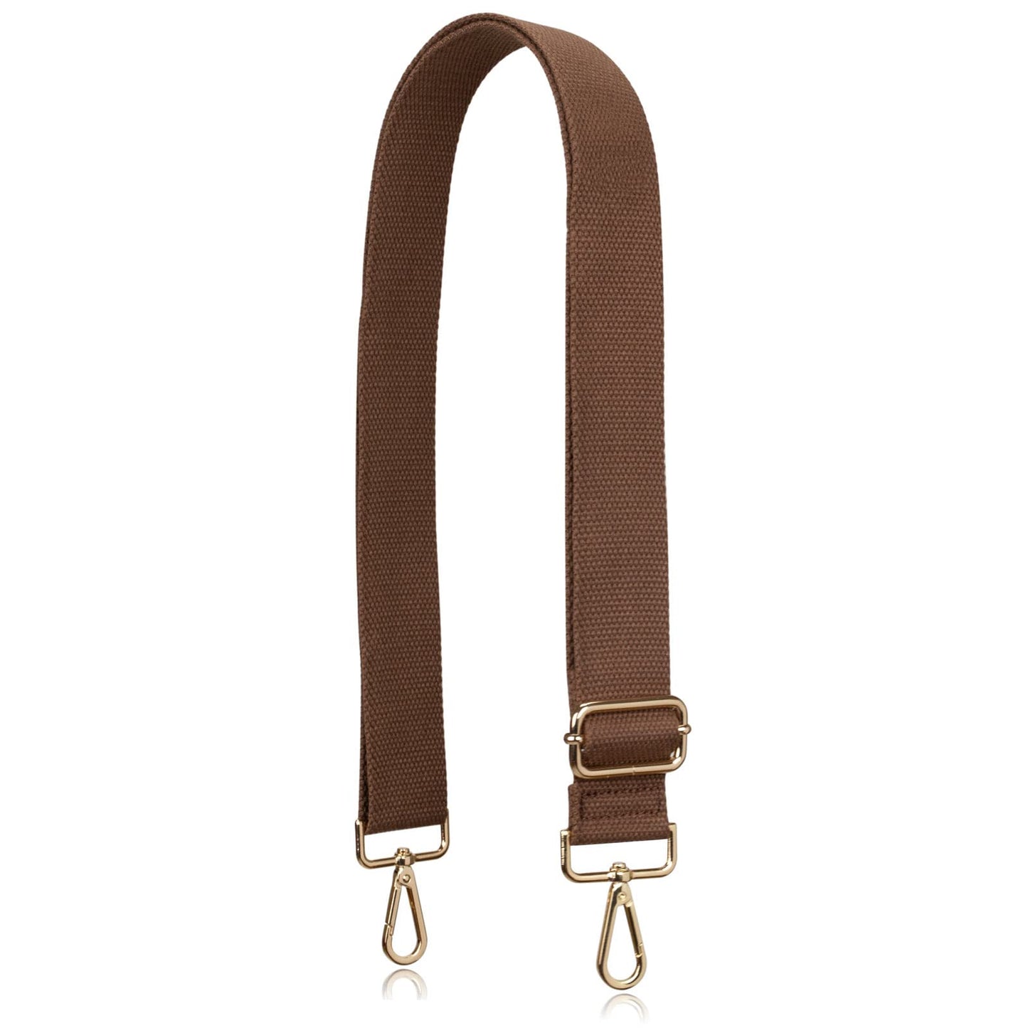 Allzedream Purse Straps Replacement Crossbody Bags Handbag Wide Canvas Adjustable (Brown S)